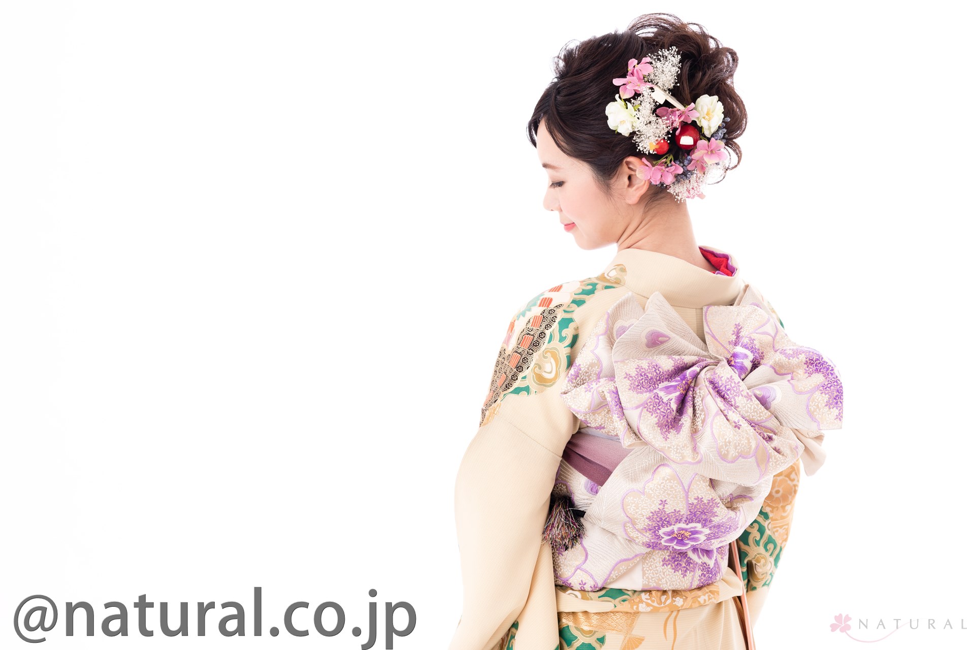 かつら和装用人毛へアピースウィッグ