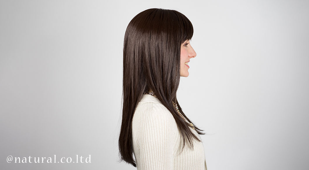 着用ウィッグカラー:ライトブラウン#4 Slide image