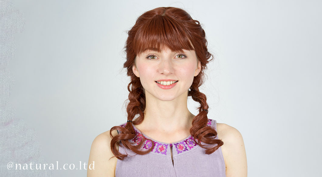 着用ウィッグカラー:アプリコット#13 Slide image