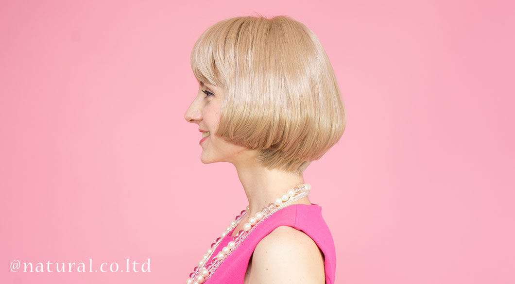 着用ウィッグカラー:ペールベージュ#103 アレンジ Slide image